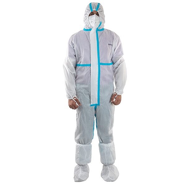 disposable ppe coverall with shoe cover, disposable ppe coverall suppliers in hyderabad, disposable ppe coverall suppliers in Andhra Pradesh, Disposable PPE coverall in India