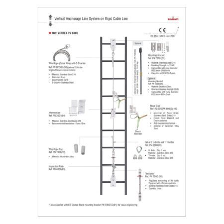 Second image of Vertical  Lifeline System - PN 6000