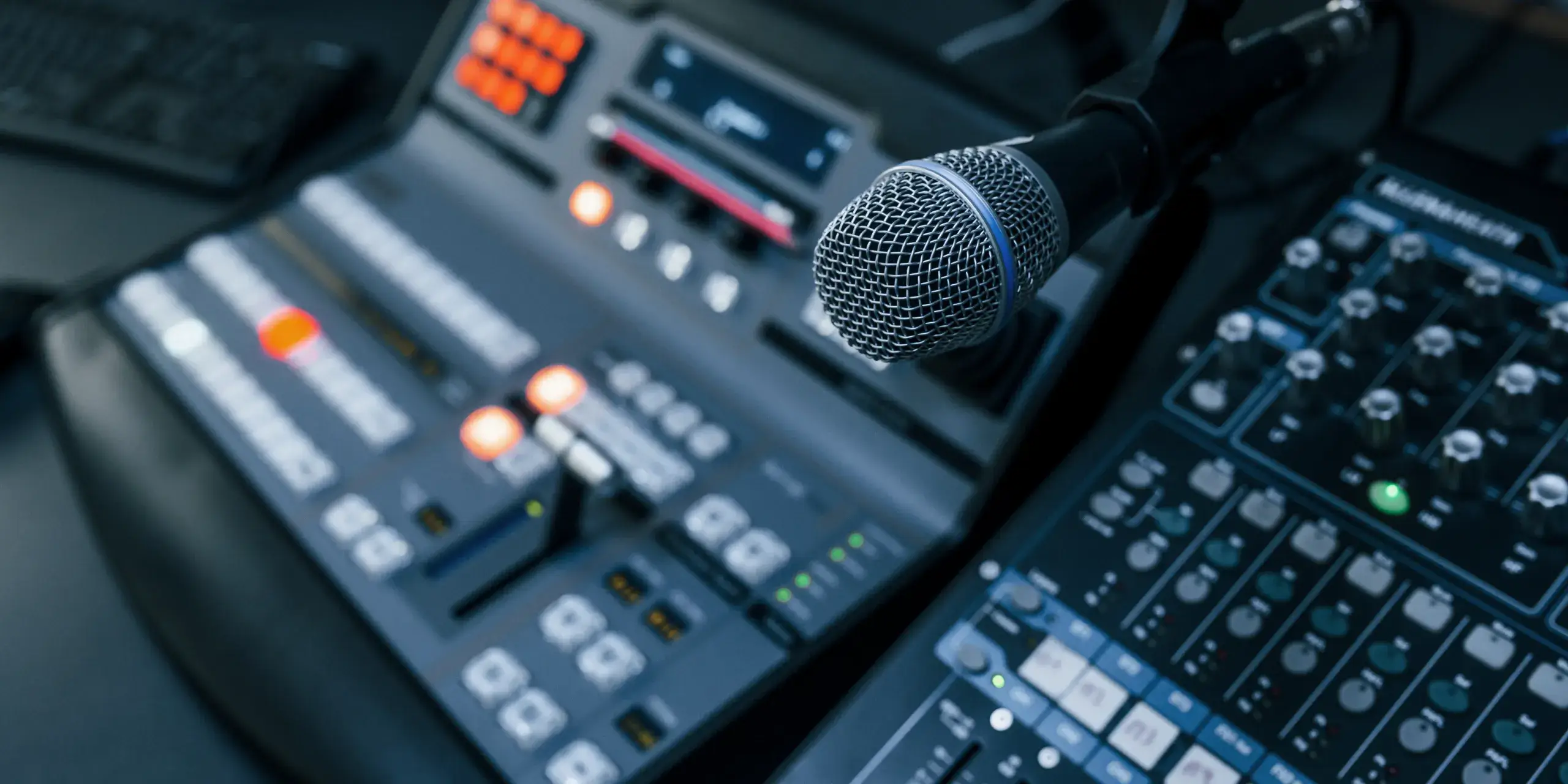 close-up-view-of-radio-mixing-desk-with-profession-2023-11-27-05-28-53-utc