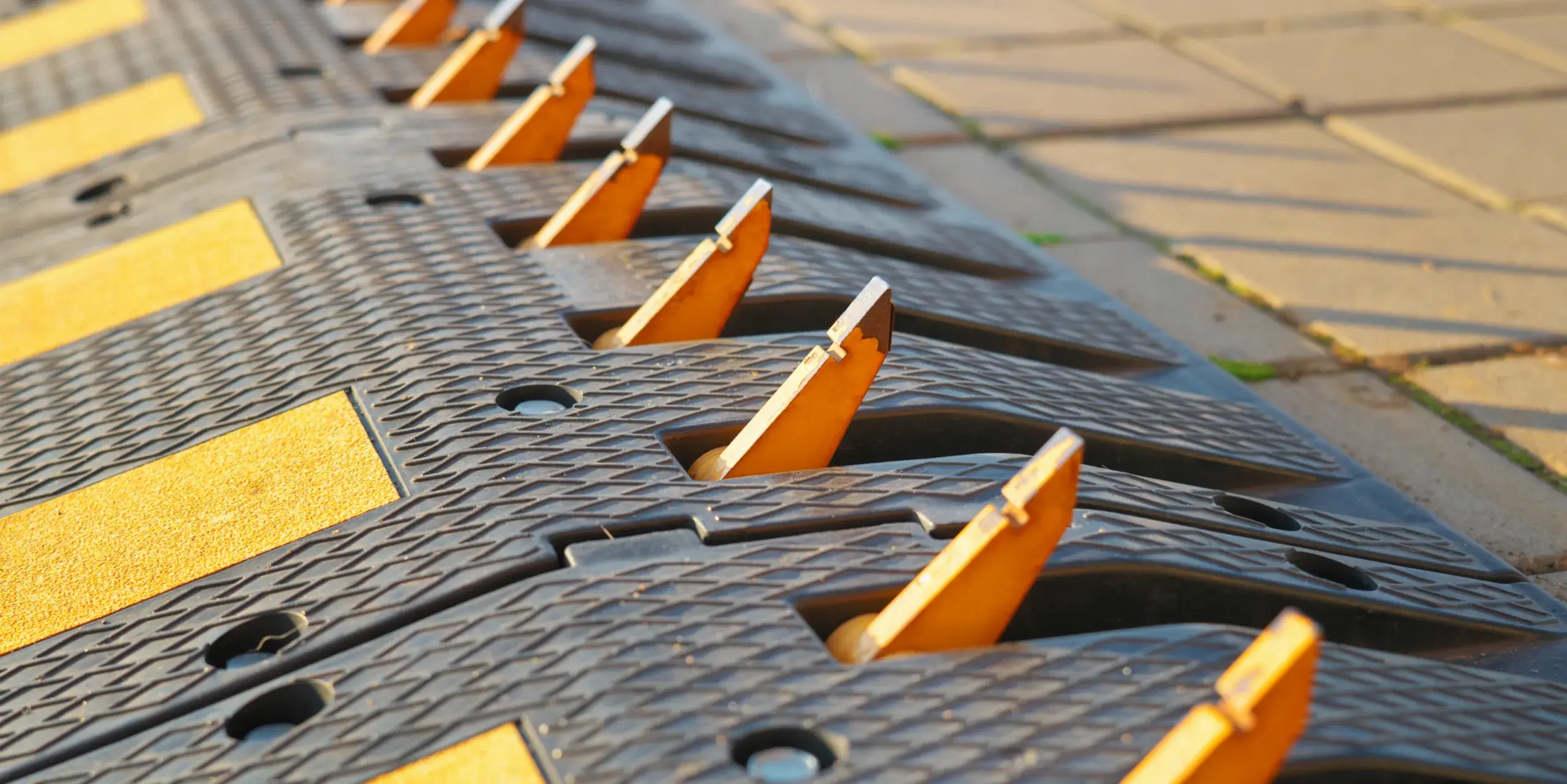 one-way-traffic-speed-bump-with-spikes-is-on-the-r-2023-11-27-05-34-21-utc