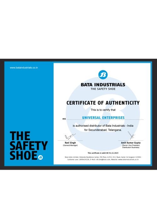 BATA Authorized Dealer Certificate