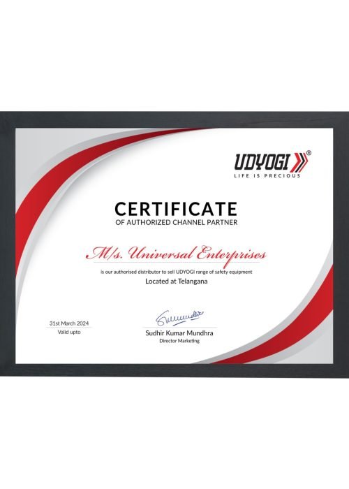 Udyogi Authorized Dealer Certificate
